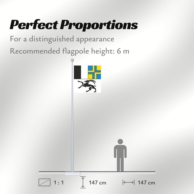 Flag Proportions: Graubünden (de), Grigioni (it)