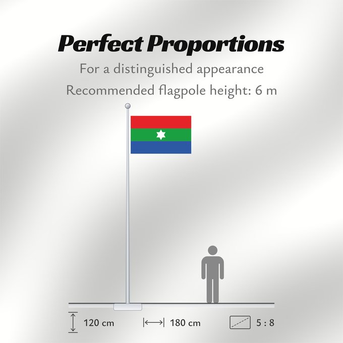Flag Proportions: Maicao Maicao, La Guajira, Colombia Majkao. La Gvahiro, Kolombio
