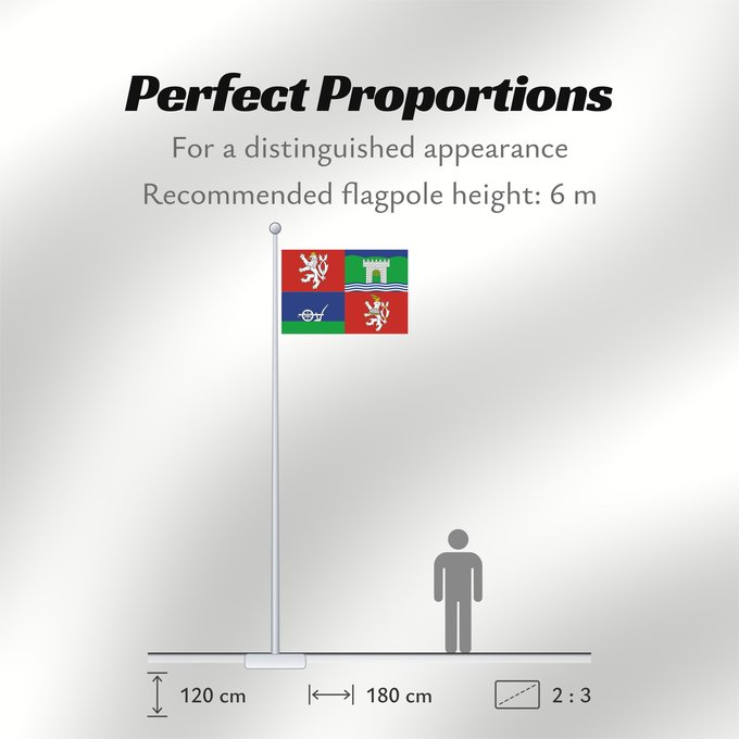 Flag Proportions: Usti nad Labem Region	Ústí nad Labem Region	Region de Ústí nad Labem	Región de Ústí nad Labem	Ústí nad Labem