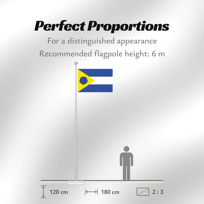 Flag Proportions: Adrspach Adršpach, Náchod District, the Czech Republic Adršpach