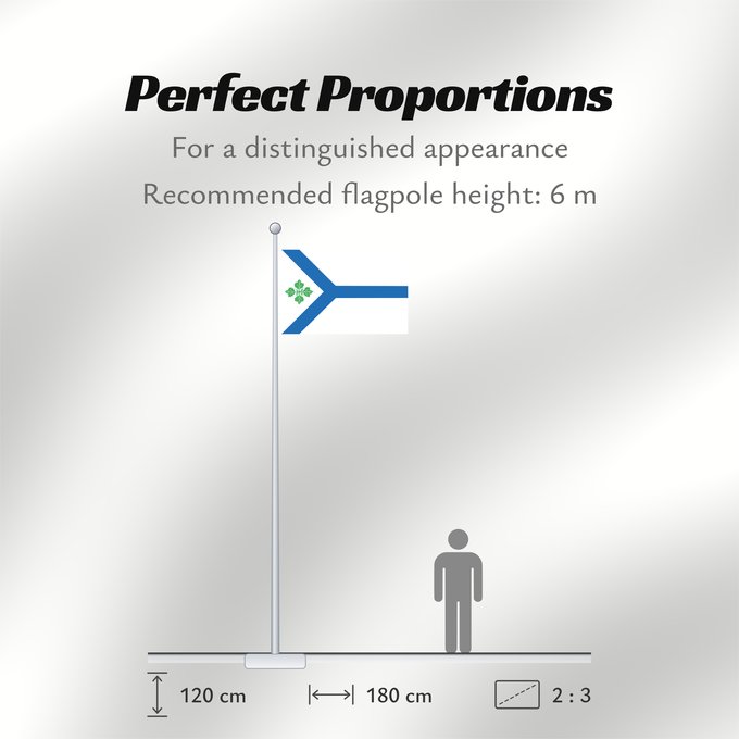 Flag Proportions: Brno-jih vlajka Brno-jih Městské části Brna-jihu