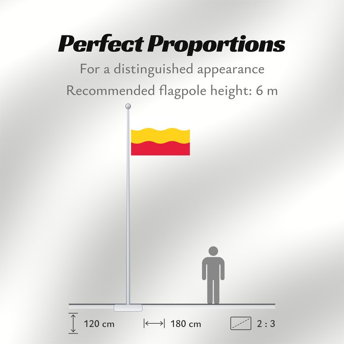 Flag Proportions: Decin Děčín CZ Děčín Děčína, město v České republice