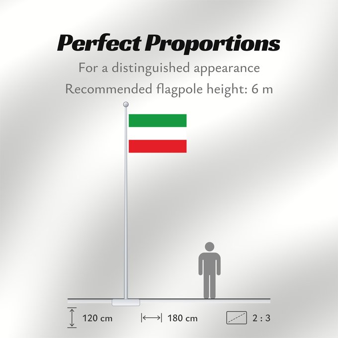 Flag Proportions: North Rhine-Westphalia Civil flag of North Rhine-Westphalia Rhénanie-du-Nord - Westphalie Renania del Norte-Westfalia Landesflagge Nordrhein-Westfalens Renania Settentrionale-Vestfalia Banniel Nordrhein-Westfalen