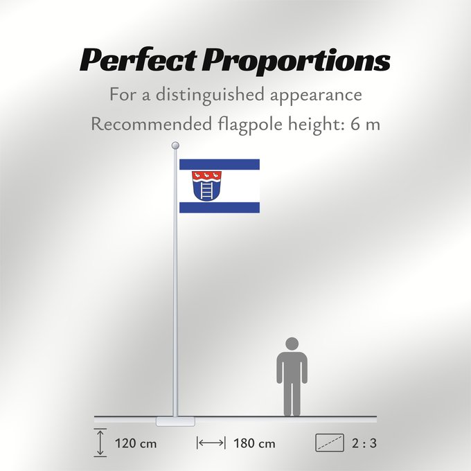 Flag Proportions: Bad Oeynhausen It is easy to put a border around this flag image