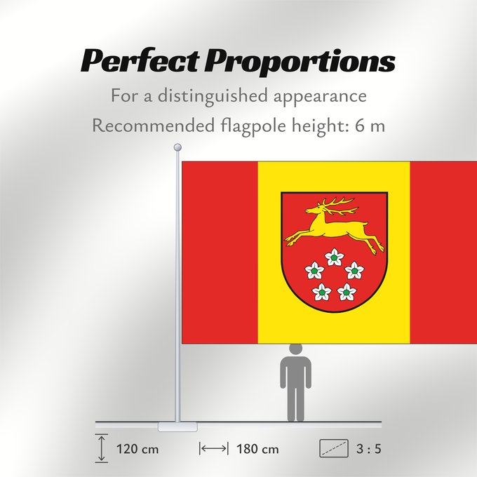 Flag Proportions: Buchberg	German municipality of Buchberg	Commune allemande de Buchberg	Gemeinde Buchberg