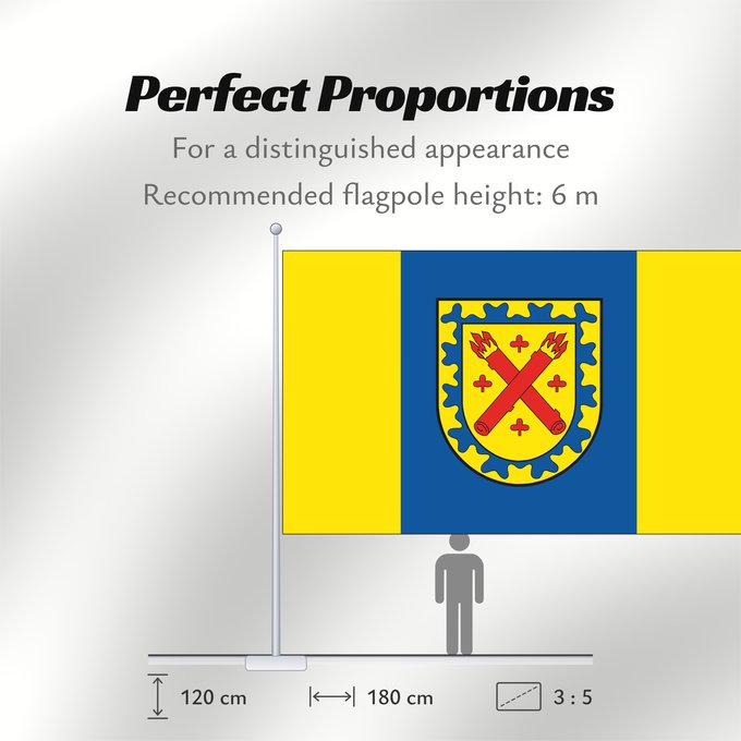 Flag Proportions: Demen German municipality of Demen Commune allemande de Demen Gemeinde Demen