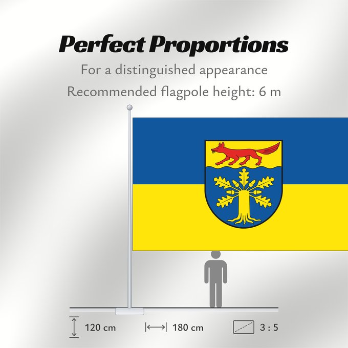 Flag Proportions: Gross Gievitz German municipality of Groß Gievitz Commune allemande de Groß Gievitz Groß Gievitz Gemeinde Groß Gievitz