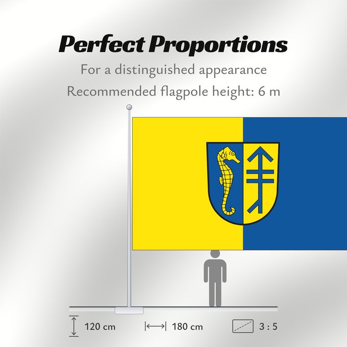 Flag Proportions: Hiddensee German municipality of Hiddensee Commune allemande de Hiddensee Gemeinde Hiddensee