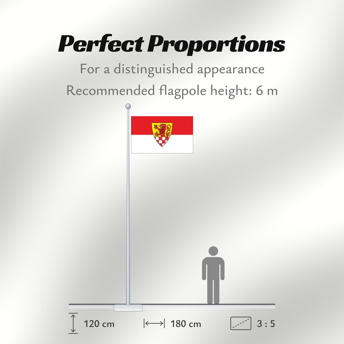 Flag Proportions: Kreis Unna	Unna District	District de Unna	Distrito de Unna	Beschreibung der Flagge  Der Kreis führt eine Flagge mit den Grundfarben rot-weiß und dem Kreiswappen	Distretto di Unna