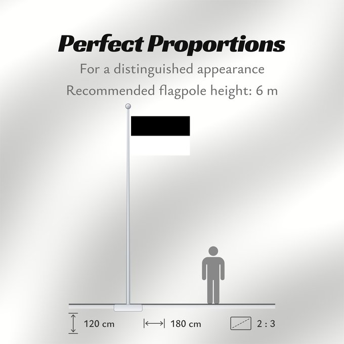 Flag Proportions: Preußen - Provinz Ostpreußen Prussian province of East Prussia; Ratio 2 3 Prusse-Orientale (province) Prusia Oriental (provincia) Preußischen Provinz Ostpreußen; Verhältnis 2 3 Prussia Orientale (provincia)