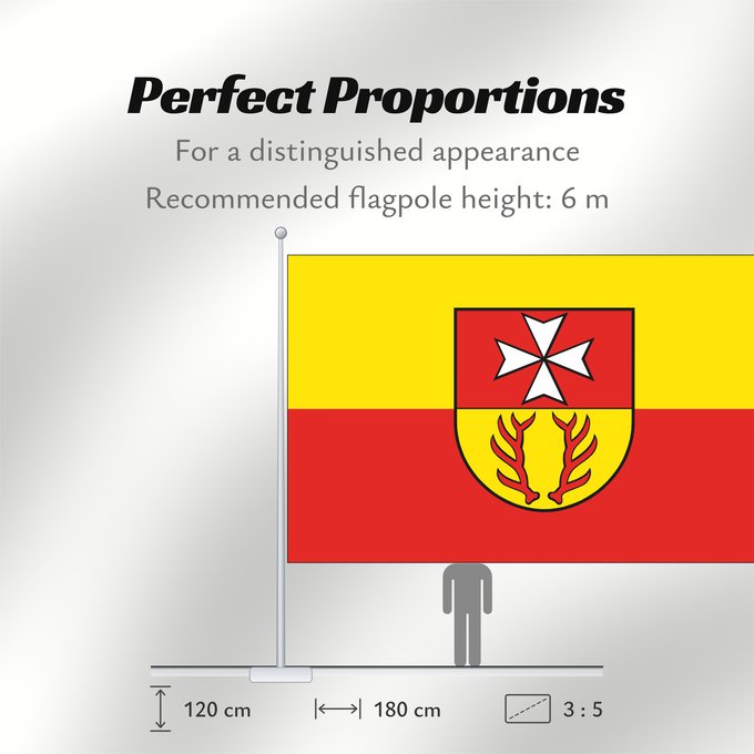 Flag Proportions: Rastow	German municipality of Rastow	Commune allemande de Rastow	Gemeinde Rastow