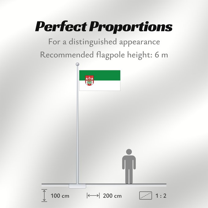 Flag Proportions: Stadt Brakel It is easy to put a border around this flag image Ville d Allemagne de Brakel Brakel