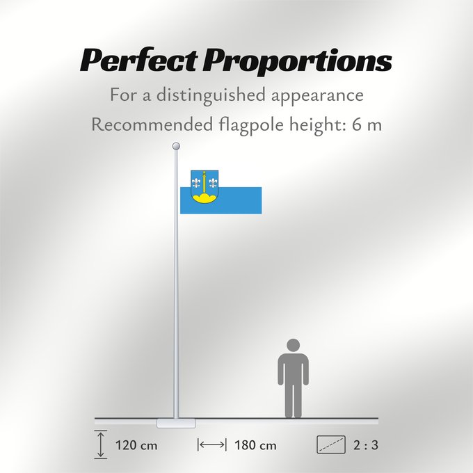 Flag Proportions: Stemwede It is easy to put a border around this flag image