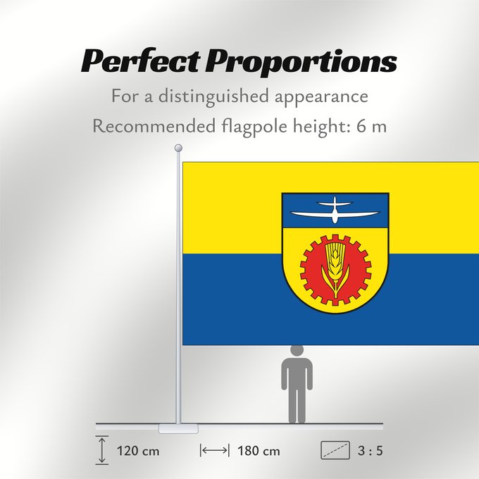 Flag Proportions: Vielist German municipality of Vielist Commune allemande de Vielist Gemeinde Vielist