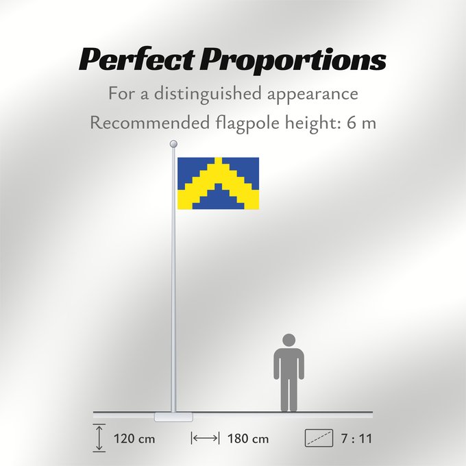 Flag Proportions: Sillamäe Sillamäe town, Estonia