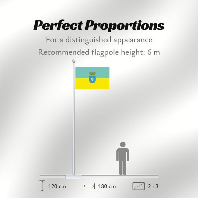 Flag Proportions: Alaejos Alaejos, en Valladolid España