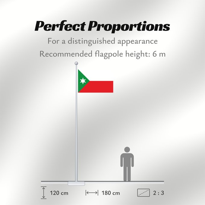Flag Proportions: Alcoba Alcoba Ciudad Real, España
