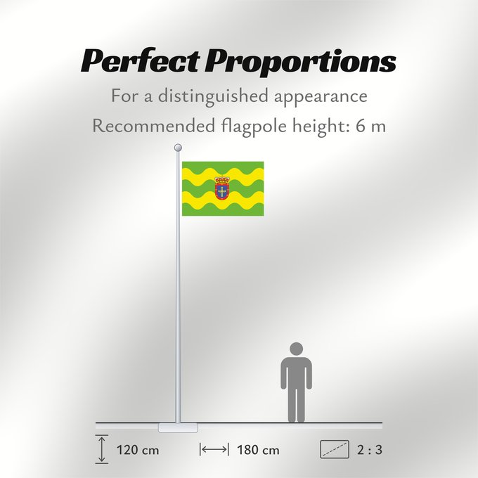 Flag Proportions: Allande Allande, en Asturias España