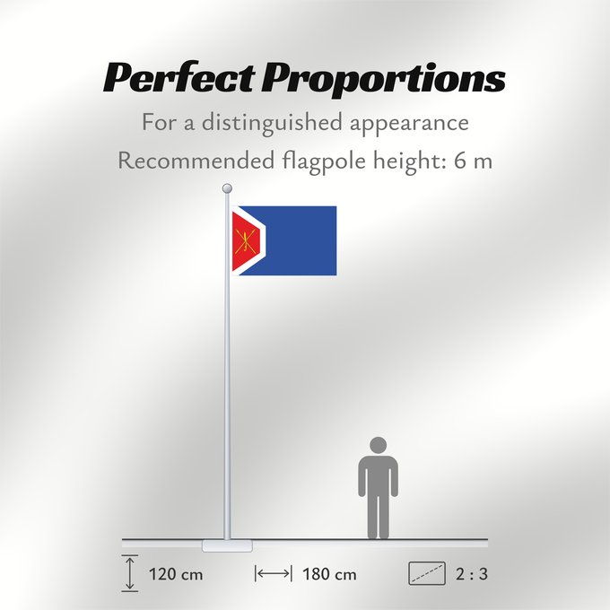 Flag Proportions: Azaila	Azaila  Aragón	Zaila  Aragón