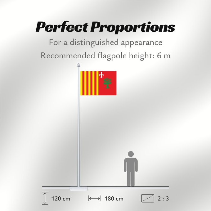 Flag Proportions: Cadrete	Cadrete-Zaragoza-Spain	Cadrete-Zaragoza