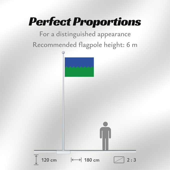 Flag Proportions: Calomarde	Calomarde - Teruel - Spain	Of Calomarde - Teruel - España