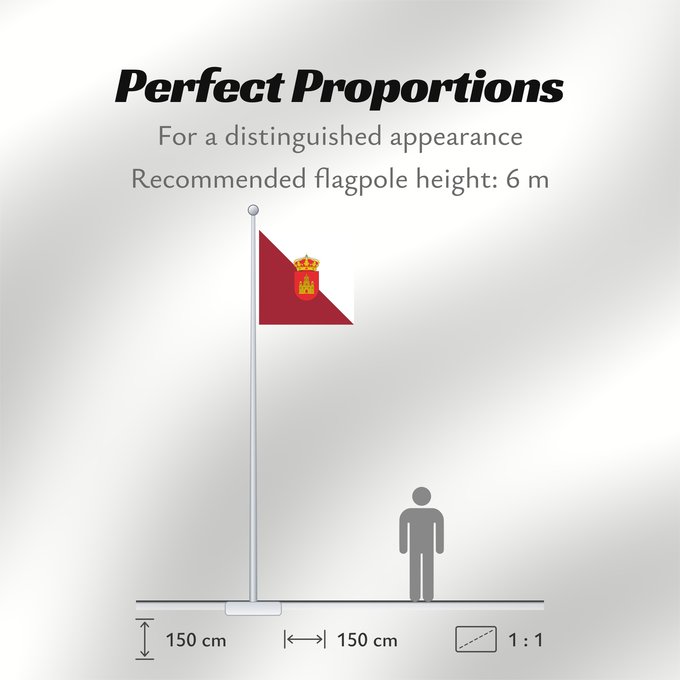 Flag Proportions: Grijota Municipal de Grijota Palencia