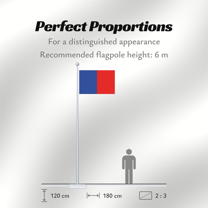Flag Proportions: Commune de Petite-Synthe 59 Nord-France Petite-Synthe (59) Commune de Petite-Synthe 59 Nord-France Divisé en deux verticalement