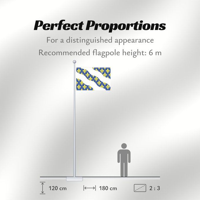 Flag Proportions: Fr département Yvelines Yvelines Département des Yvelines Banniel departamant an Yvelines Evelinae Drapèu Yvelines