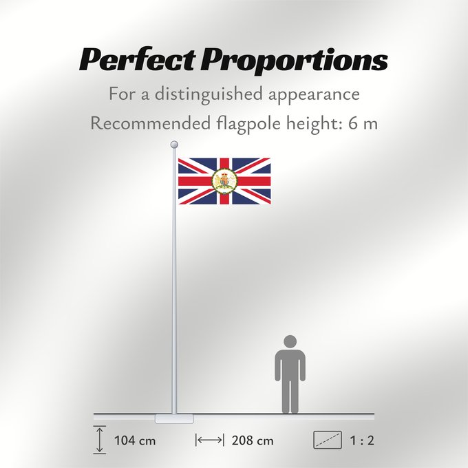 Flag Proportions: British Ambassador British diplomatic flag used on the British Embassies British Ambassador Ensign Ambasciatore britannico Ensign