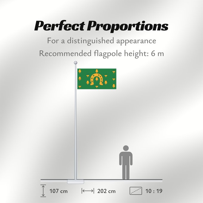 Flag Proportions: Rutland older colours Rutland comté de Rutland