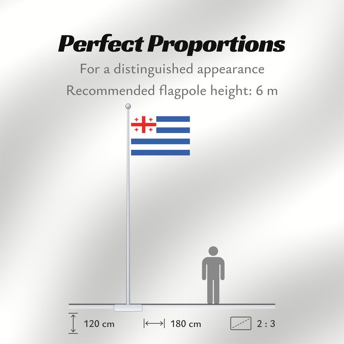 Flag Proportions: Adjara Adjara Ajaria Adjaria Adscharien Adzharia Флаг Аджарии Прапор Аджарії