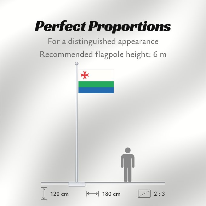 Flag Proportions: Akhalkalaki Municipality Municipalité d'Akhalkalaki Municipalidad de Ajalkalaki Gemeinde Achalkalaki Comune di Akhalkalaki ახალქალაქის მუნიციპალიტეტის დროშა