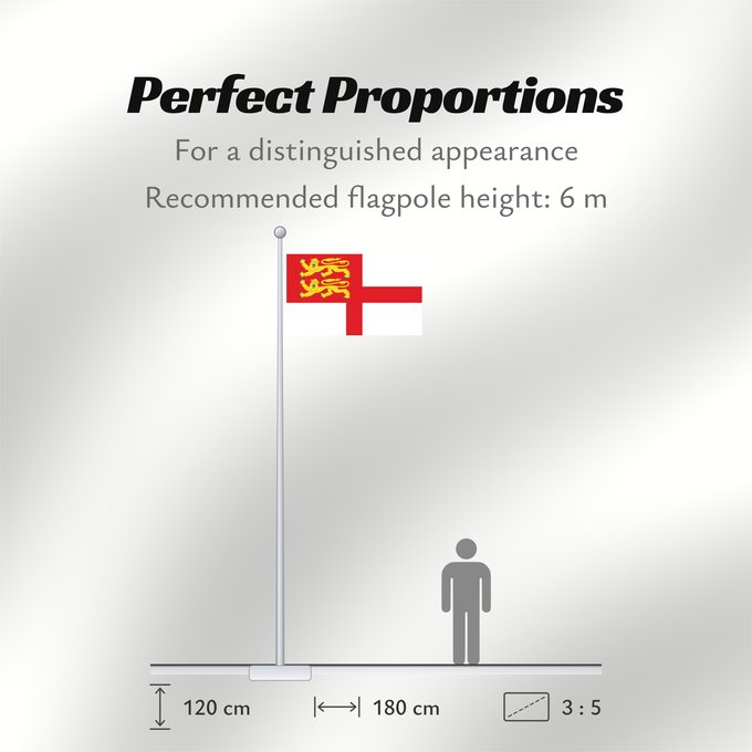 Flag Proportions: Sark	Sercq	Couleu de Ser