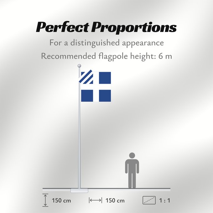 Flag Proportions: Naval rank flag of the Prime Minister of Greece
