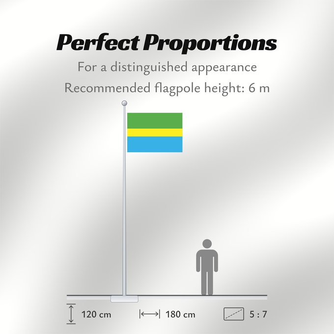 Flag Proportions: Municipal Flag of Bandung, Indonesia