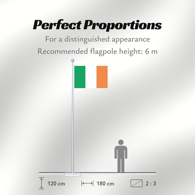 Flag Proportions: Ireland3-2 3 2 version of Image Flag of Ireland