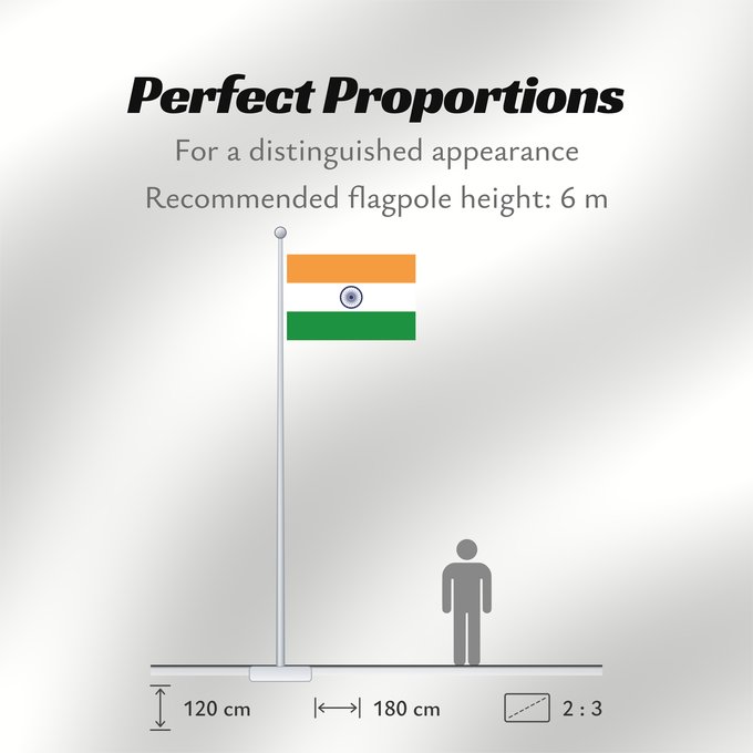 Flag Proportions: India Inde Indien