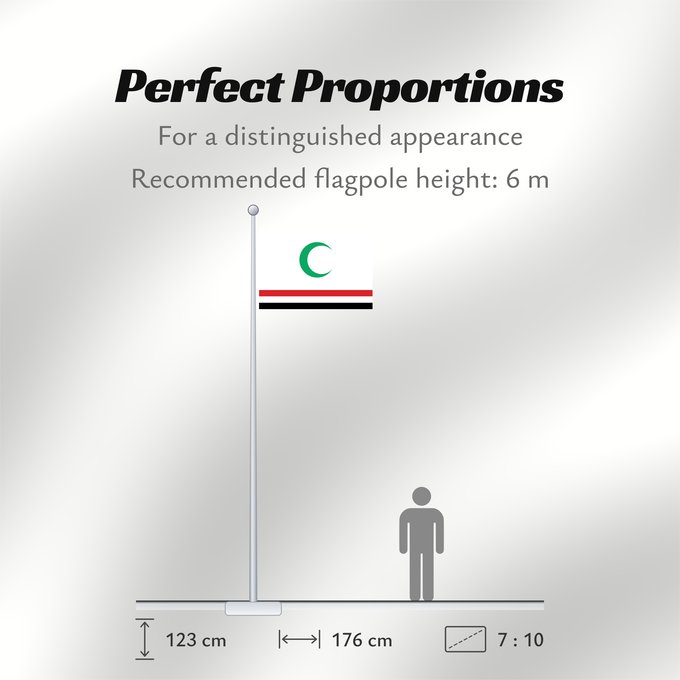 Flag Proportions: AFlagforIraq2	The widely-ridiculed blue and yellow on white 2004 Iraqi flag proposal