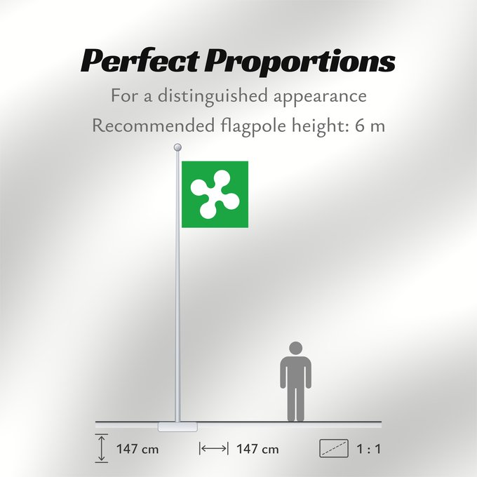 Flag Proportions: Lombardy square Squared flag of Italian region Lombardy Lombardie (carrée) Lombardía (cuadrada) Lombardei (quadratisch) Quadrata della regione italiana Lombardia