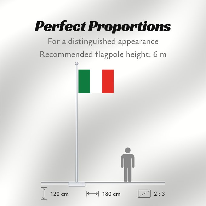 Flag Proportions: Repubblica Transpadana Transpadan Republic République Transpadane República Transpadana Transpadanische Republik