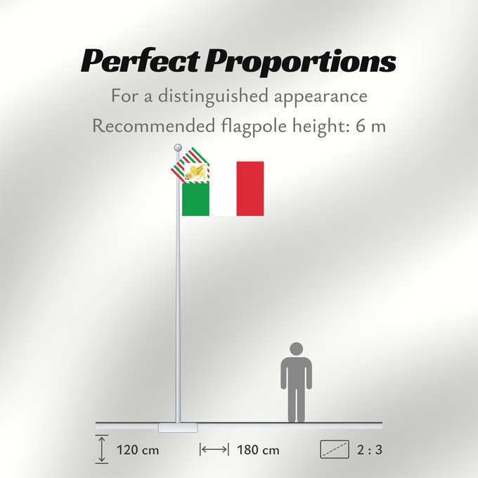 Flag Proportions: Republic of Venice 1848–49	République de Venise 1848–49	República de Venecia 1848–49	Republik Venedig 1848–49	Repubblica di Venezia 1848–49	Reipublicae Venetae 1848–49	De ła Republica de Venesia 1848–49