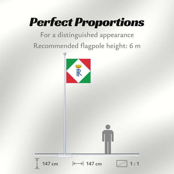 Flag Proportions: Standard of Former Presidents of Italy Standard of former presidents of the Republic of Italy Étendard des anciens présidents de l'Italie Estandarte de los expresidentes de Italia Standarte ehemaliger Präsidenten Italiens Stendardo ed insegna distintiva d
