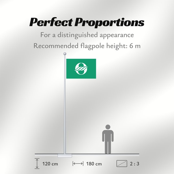 Flag Proportions: Nagahama, Shiga variant Nagahama, Shiga Green background variant Nagahama, Shiga (variante fond vert) Nagahama, Shiga (variante de fondo verde) Nagahama, Shiga (Grüner Hintergrund-Variante) Nagahama, Shiga (variante sfondo verde) 長浜市旗 緑地