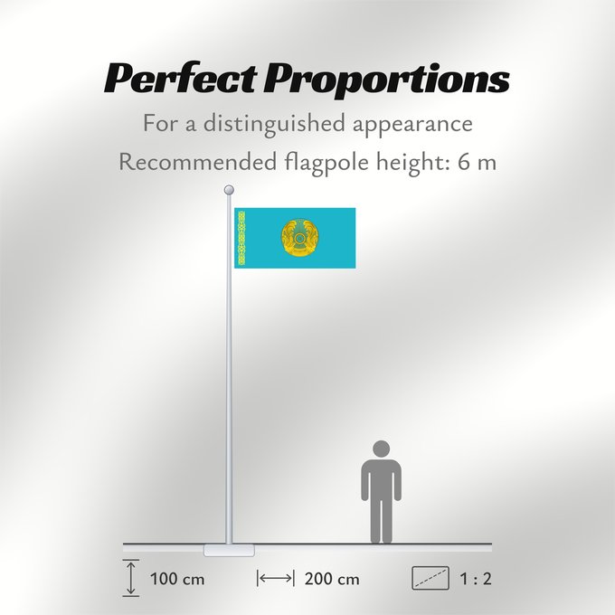 Flag Proportions: President of Kazakhstan	Standard of the President of Kazakhstan	Étendard présidentiel du Kazakhstan	Estandarte presidencial de Kazajistán	Standarte des Präsidenten von Kasachstan	Stendardo presidenziale del Kazakistan	Қазақстан президентінің байрағы	Штанд
