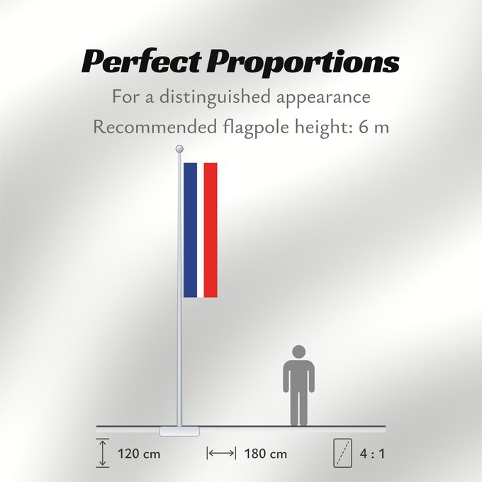 Flag Proportions: Schaan Liechtenstein-1 Schaan municipality Schaan Gemeinde Schaan
