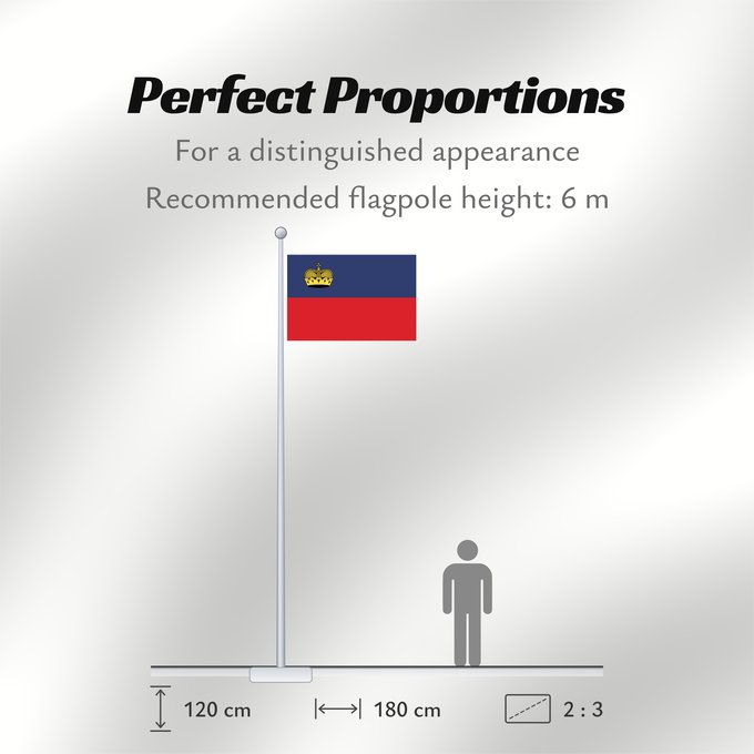 Flag Proportions: Liechtenstein Сцяг Ліхтэнштэйна Liĥtenŝtejno Liechtensteingo bandera Ala Liechtensteinê Dal Liechtenstein Флаг Лихтенштейна Lihtenštajna Прапор Ліхтенштейну