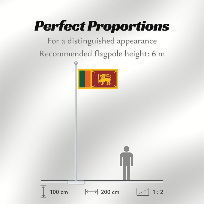 Flag Proportions: Ceylon 1951-1972