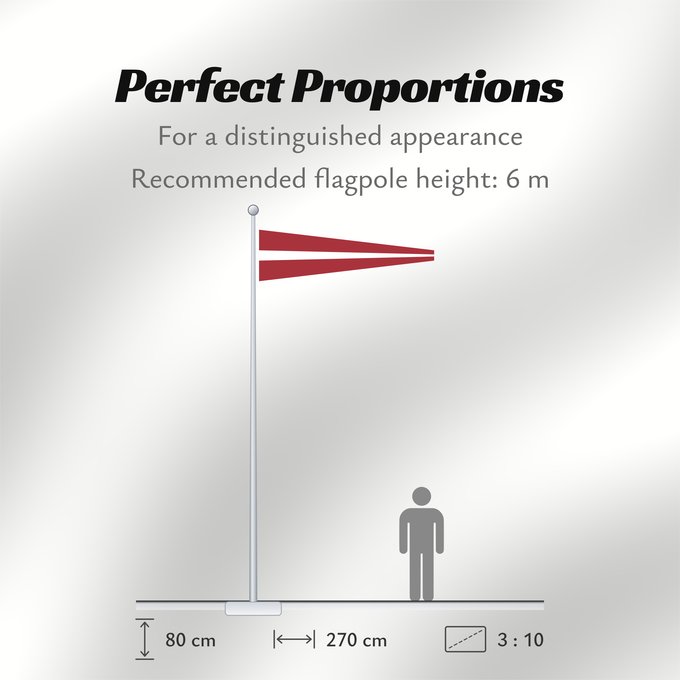 Flag Proportions: Latvijas valsts karoga vimpeļa