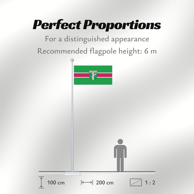Flag Proportions: Skrunda Skrunda, Latvia Skrundas