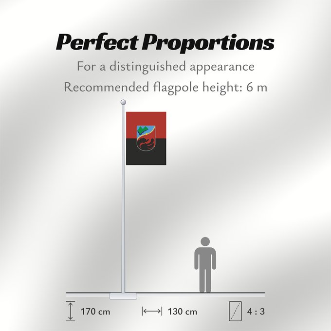 Flag Proportions: Zajas Municipality Zajas Municipality, Macedonia Знаме на Општина Зајас